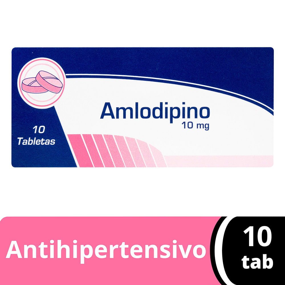 AMLODIPINO CP 10 MG X 10 TABLETAS