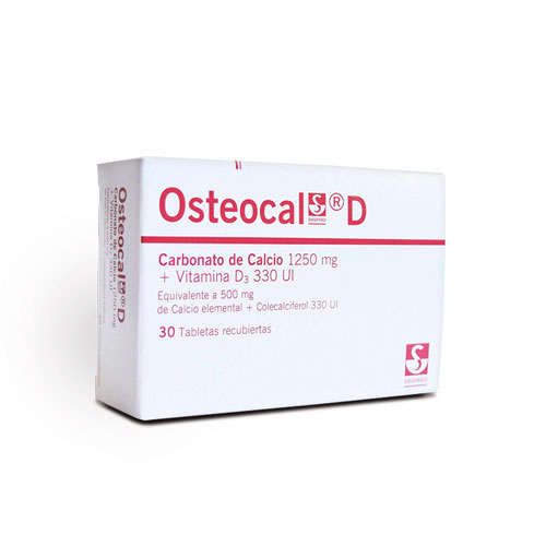 Osteocal D 1250 Mg/330 Ui Caja De 30 Tabletas
