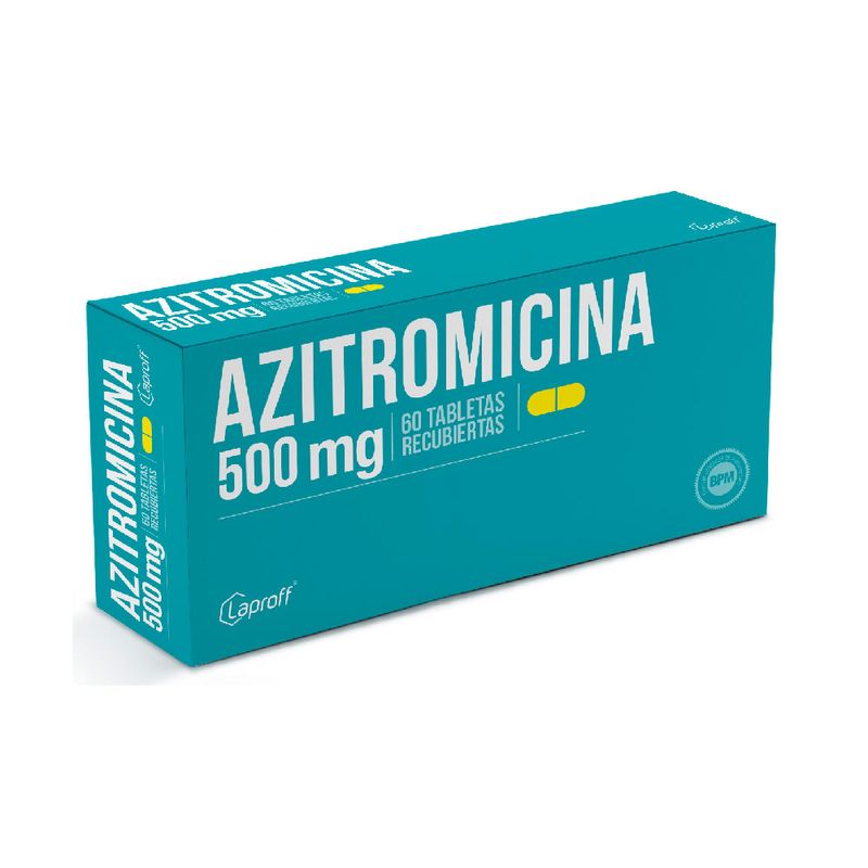 AzITROMICina 500 Mg Tabletas Recubiertas Caja X 60 Tab Rx Rx2