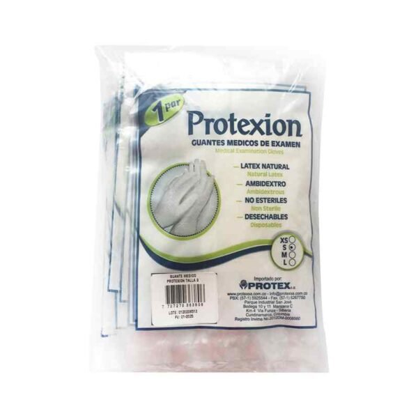 GUANTE EXAMEN PROTEX ION 10 PARES T.S X1U