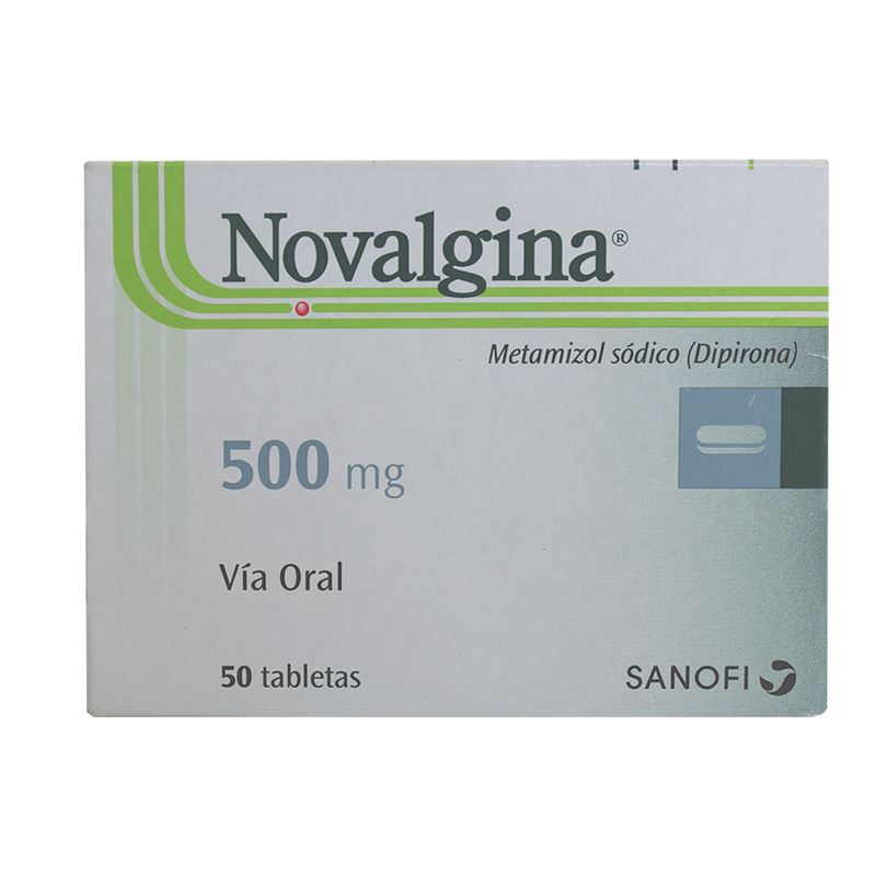 NOVALGINA 500 MG 50 TABLETAS POR 2 UNIDADES