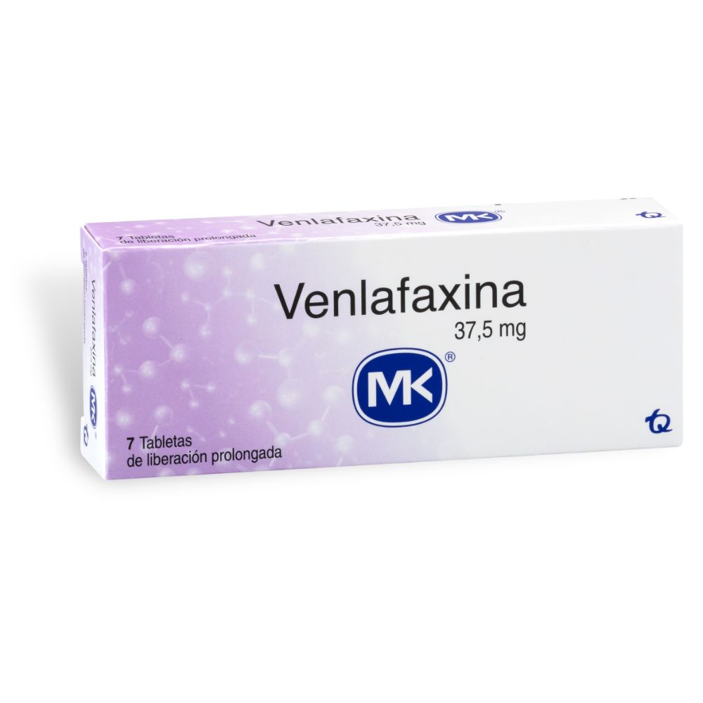 VENLAFAXINA 37.5 MG 7 TABLETAS MK