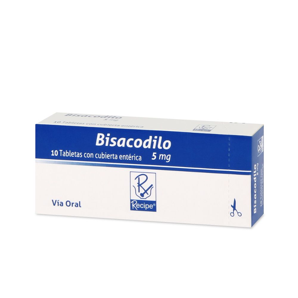 BISACODILO RC 5 MG X 10 TABLETAS