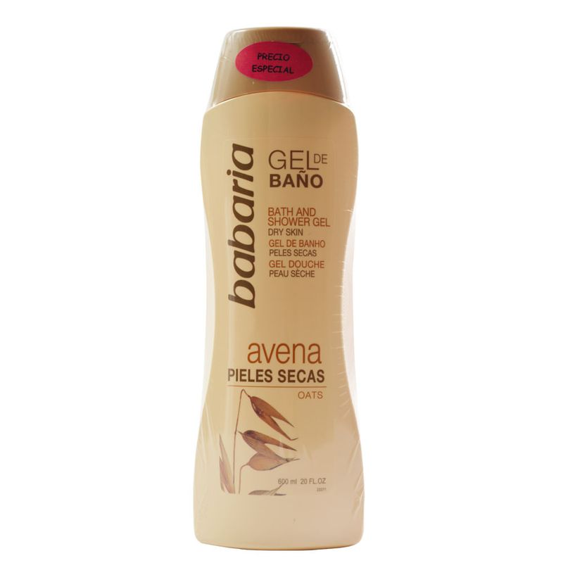 GEL BABARIA BANO AVENA 600 ML