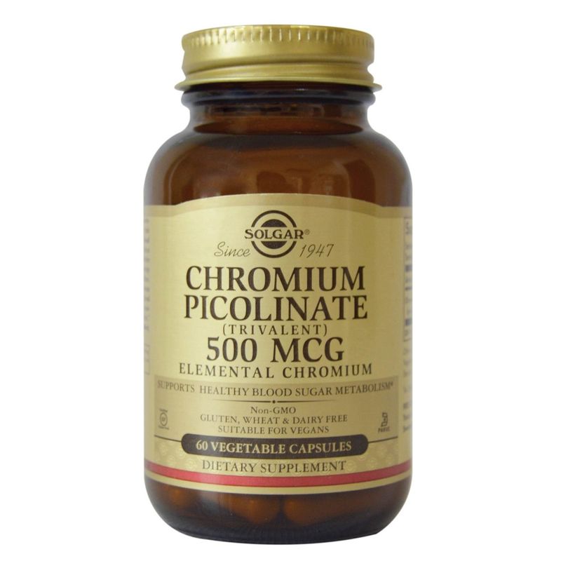 Chromium Picolinate 500Mcg Solgar X 60 Capsulas