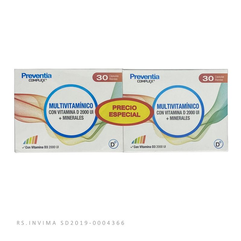 Oferta Preventia Complex Multivitaminico X 60 Capsulas