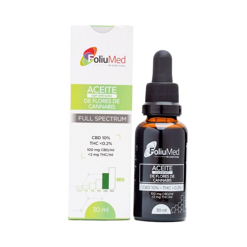 Aceite Extracto De Flores Foliumed Cbd 10% X 30ml