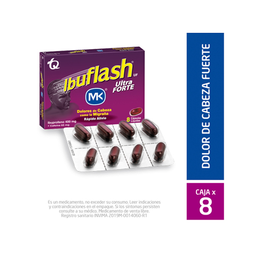IBUFLASH ULTRA FORTE 8 CAPSULAS