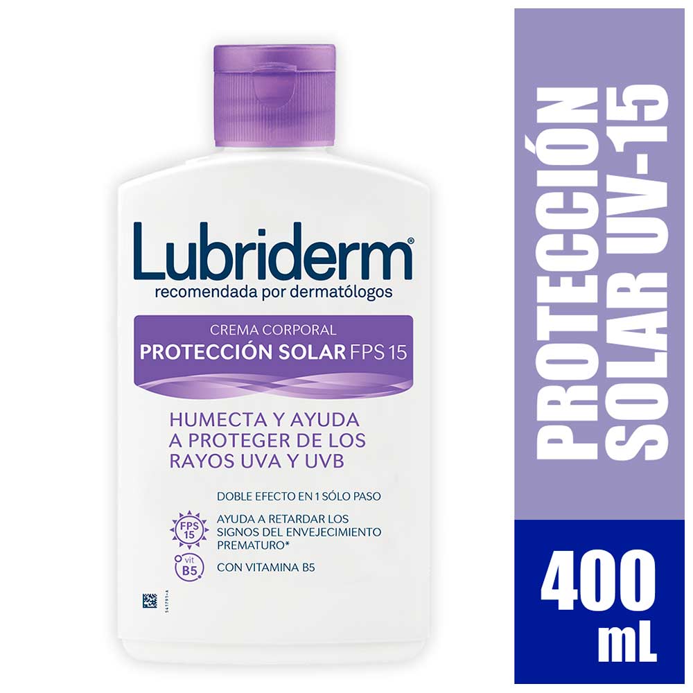 LUBRIDERM PROTECCION SOLAR FPS 15 400 ML
