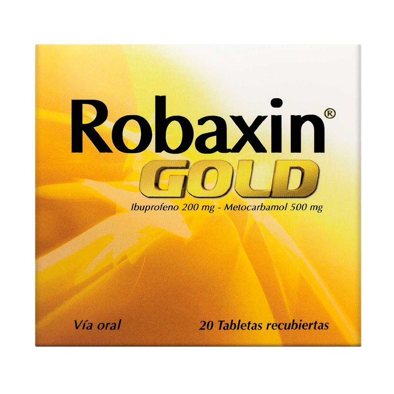 ROBAXIN GOLD 500 MG 20 TBS POR 2 UNIDADES