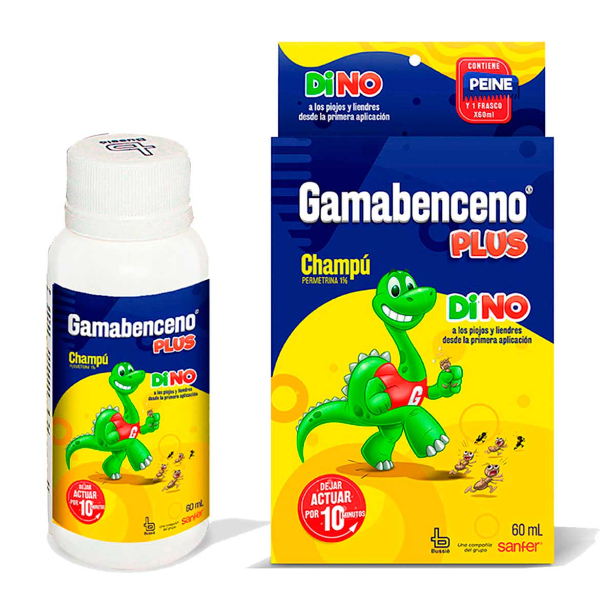 SHAMPOO GAMABENCENO PLUS 60 ML