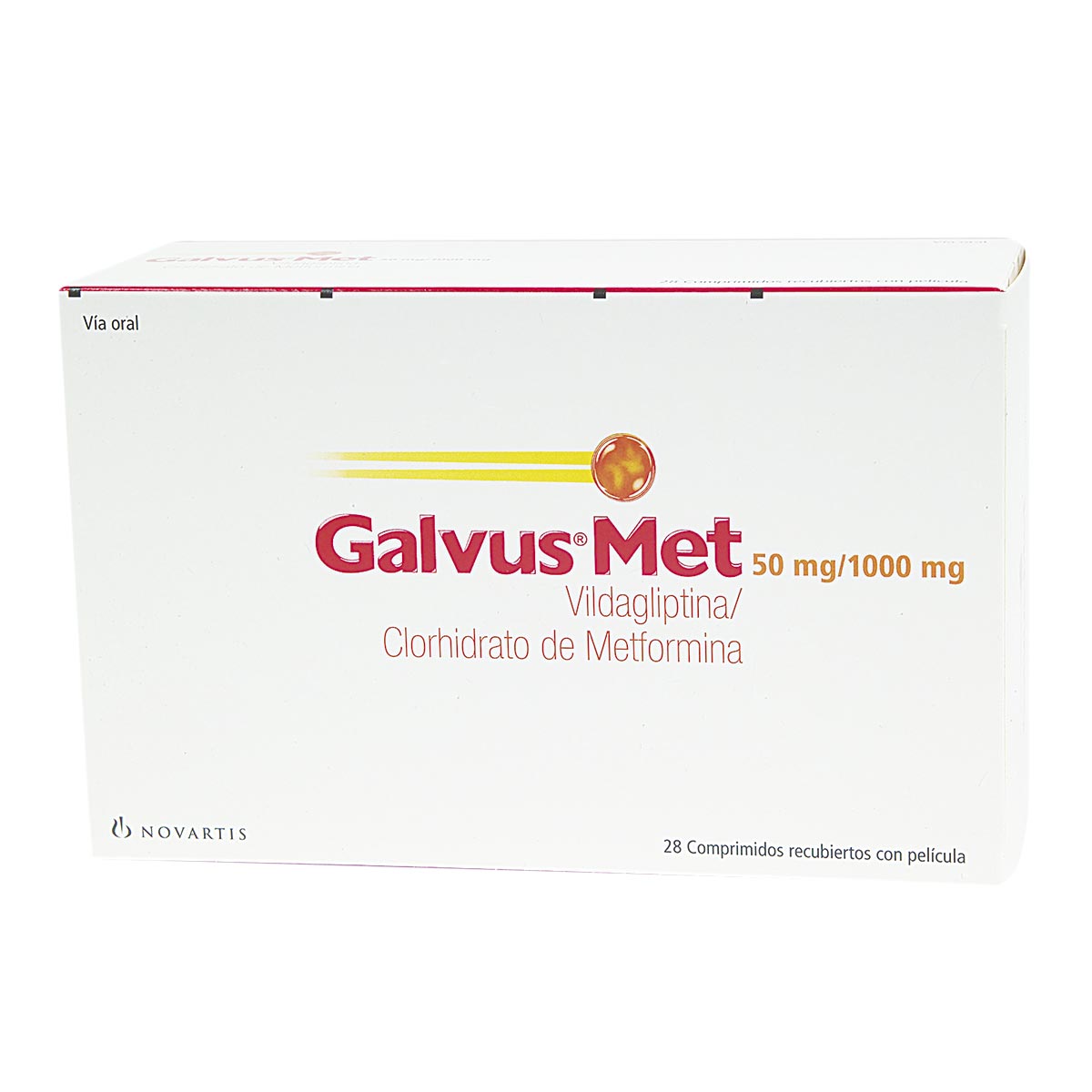 Galvus Met 50 / 1000 mg Caja Con 28 Comprimidos Recubiertos
