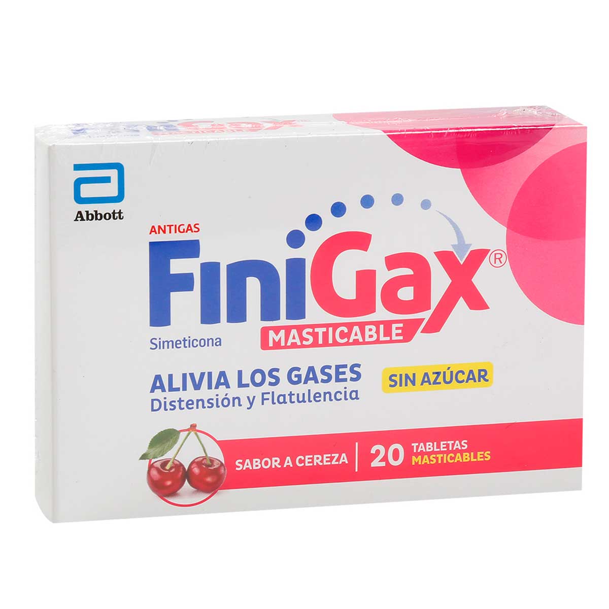 Finigax Tableta Masticable Sabor Cereza