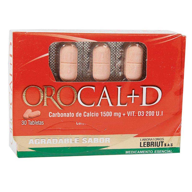 OROCAL D 30 TABLETAS MASTICABLES LP