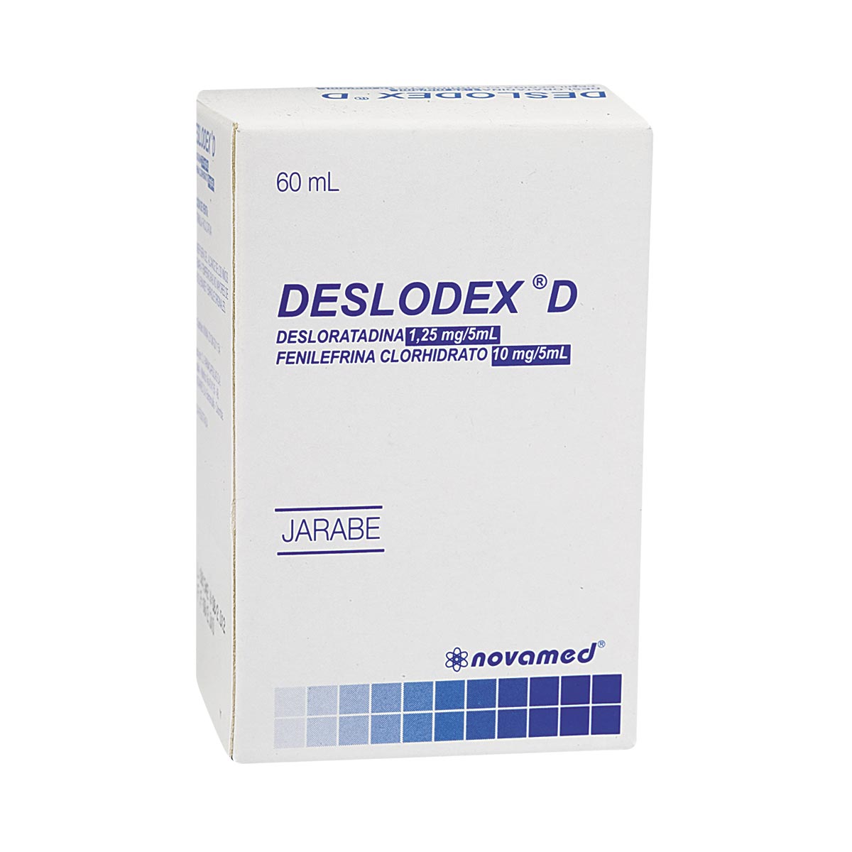 Deslodex D Jarabe 1.25 mg / 5 mL – 10 mg / 5 mL Caja Con Frasco Con 60 mL