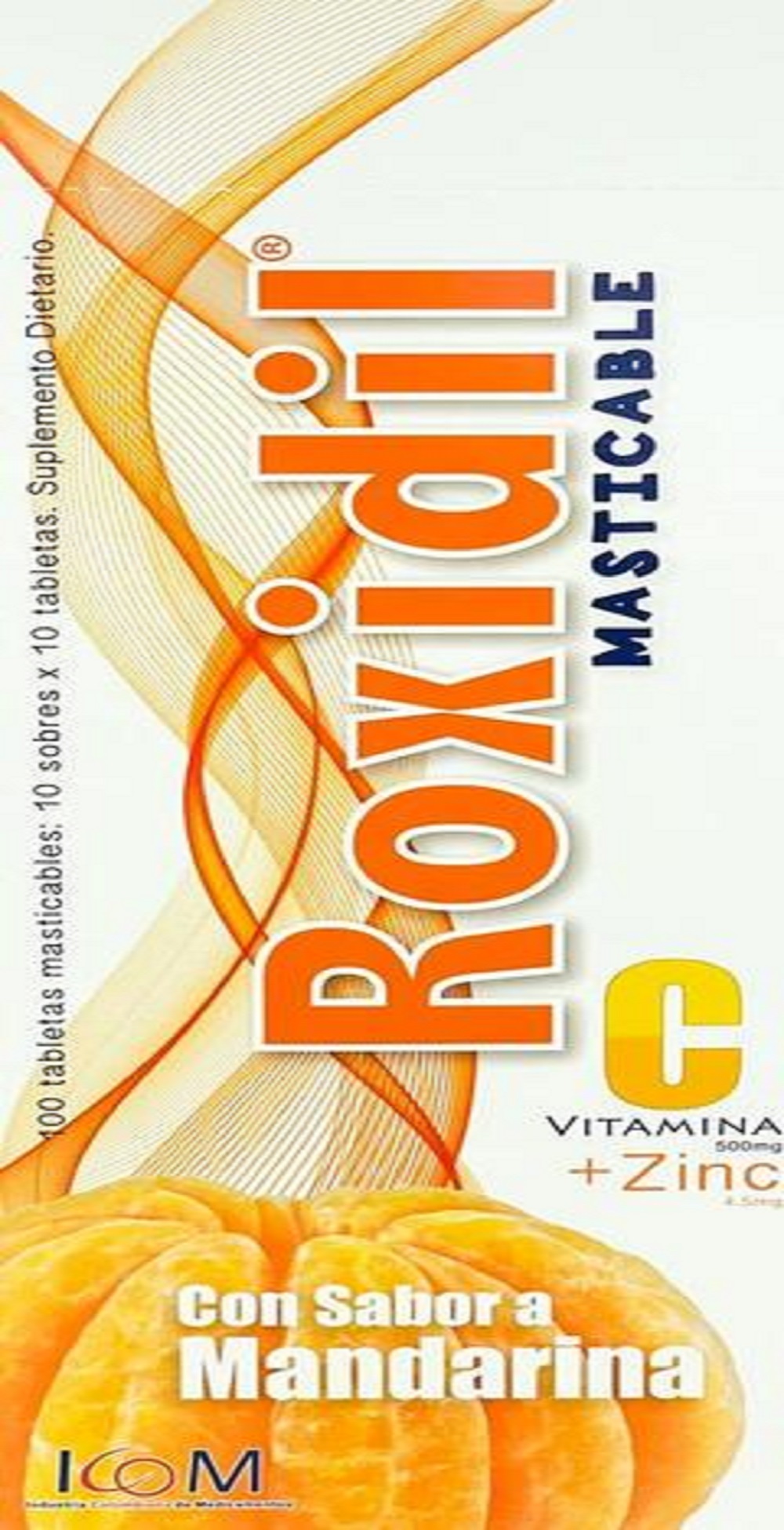 ROXIDIL VITAMINA C MASTICABLE MANDARINA 500 MG 100 TABLETAS IC