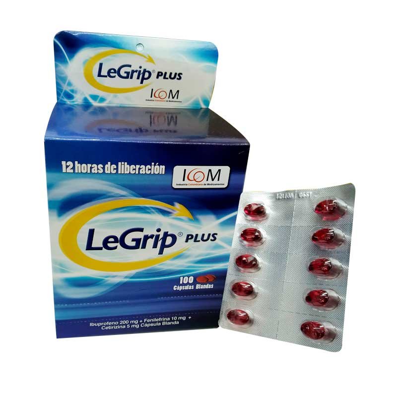 LEGRIP PLUS 100 CAPSULAS BLANDAS ICOM