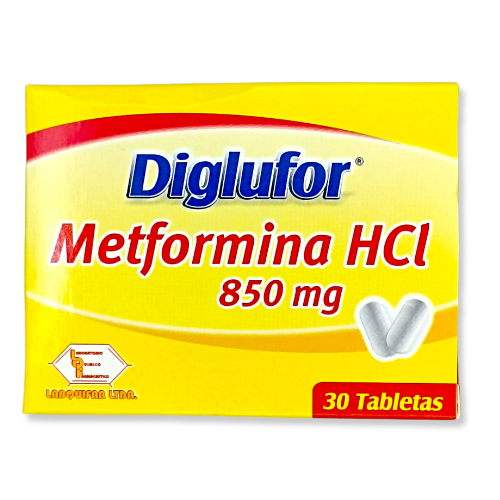 DIGLUFOR 850 MG X 30 TABLETAS