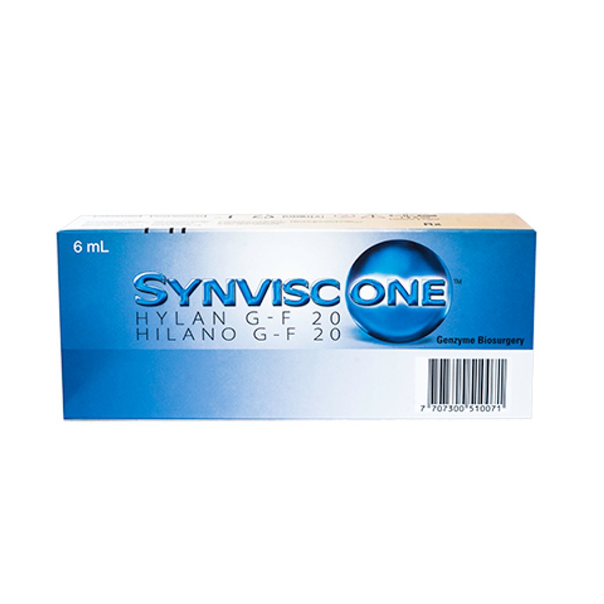 Synvisc One Hylan G-20 48 mg / 6ml Suspensión Inyectable Jeringa