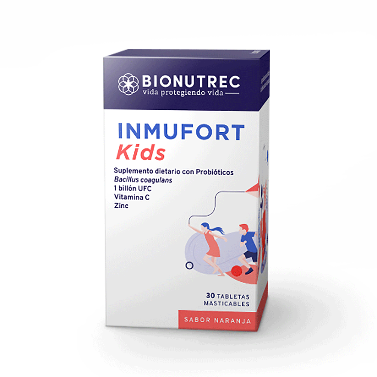 Inmufort Kids Tabletas Masticables Sabor Naranja