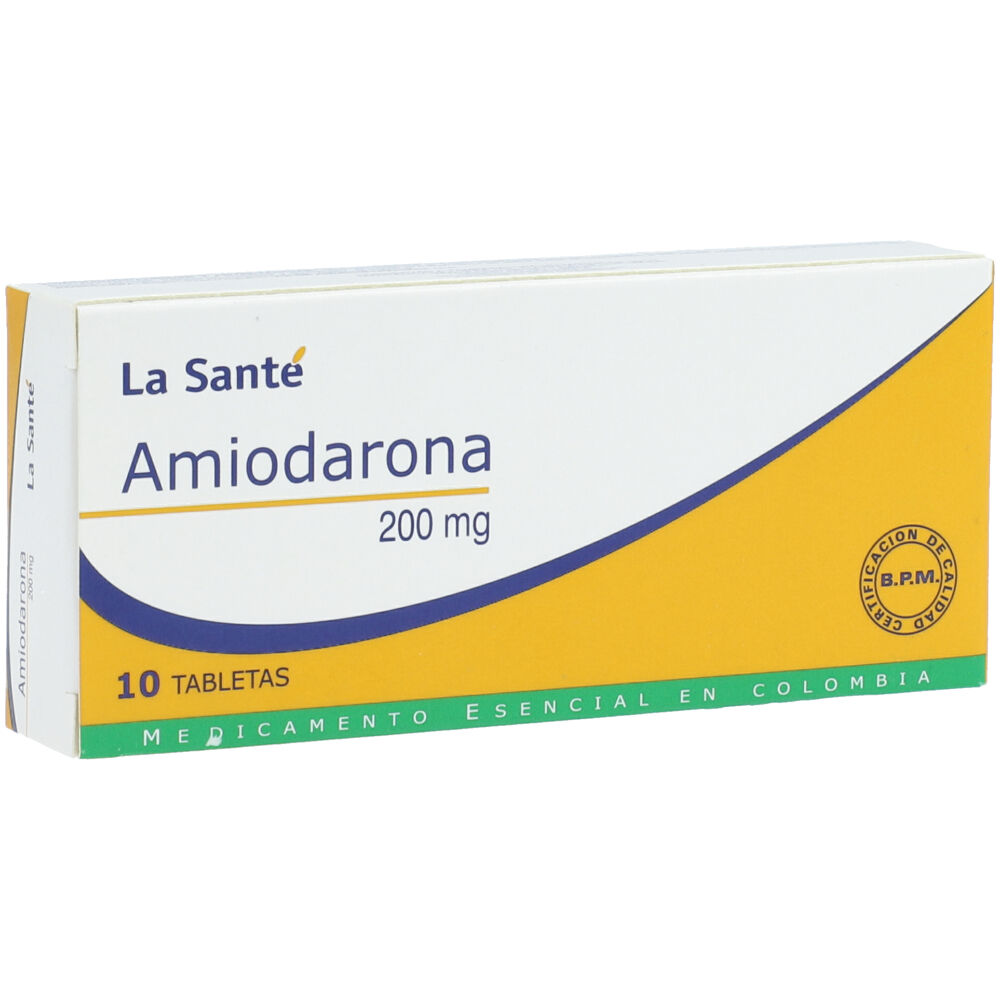 AMIODARONA LS 200 MG X 10 TABLETAS
