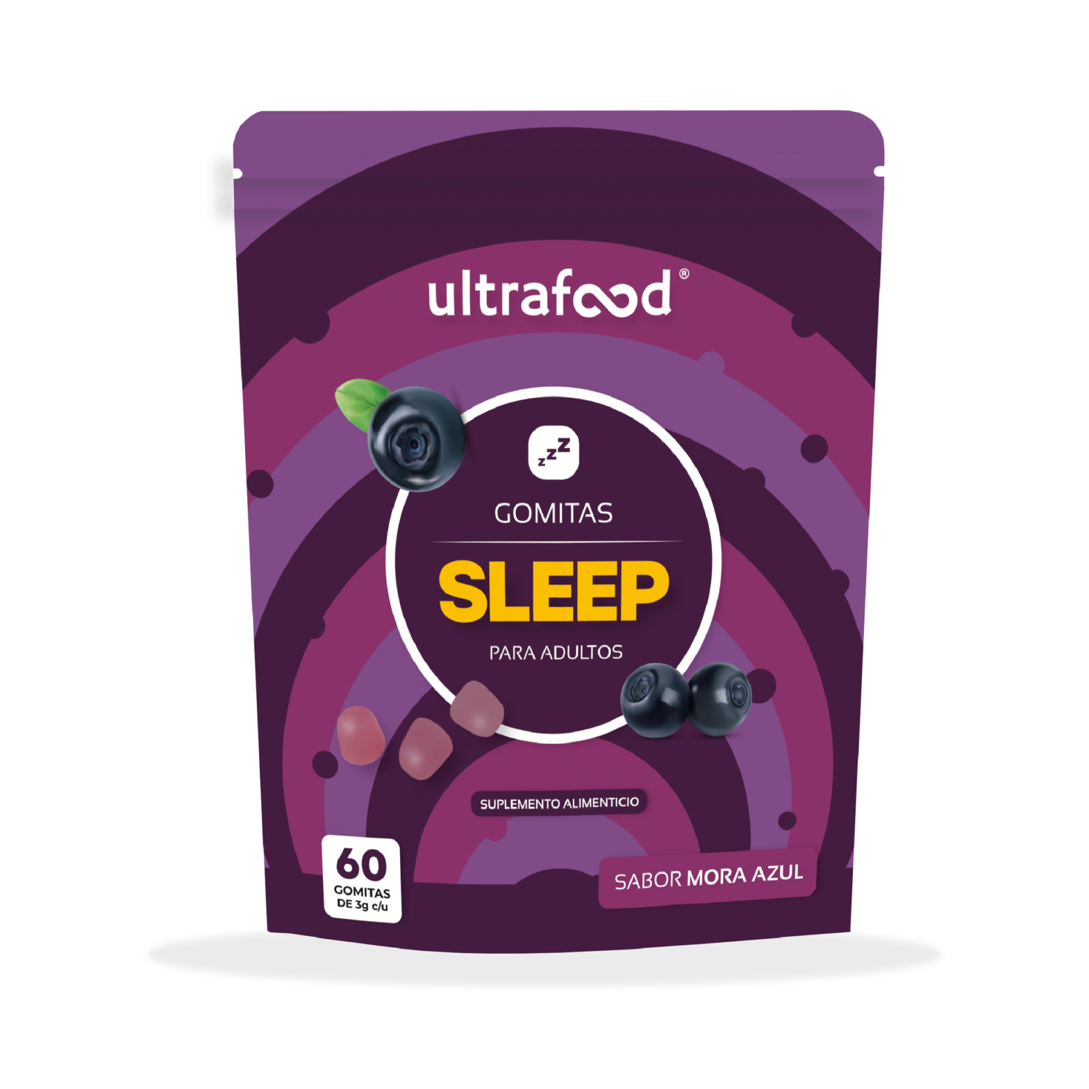 GO+ SLEEP SABOR MORA 21 GOMITAS – (LR) (SEP)