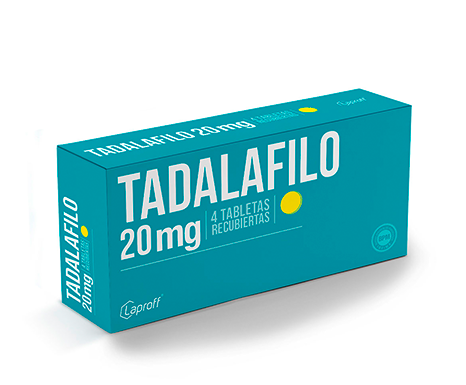 TADALAFILO 20 MG 4 TABLETAS LP