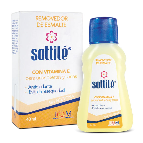 REMOVEDOR SOTTILE VITAMINA E 40 ML ICOM (LR)