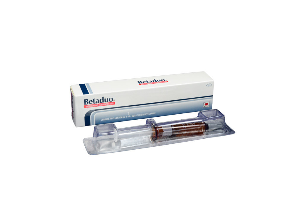 Betametasona Betaduo Suspensión Inyectable Caja Con Jeringa Prellenada De 1 mL