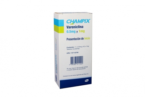 CHAMPIX 05 MG 1 MG 53 TABLETAS