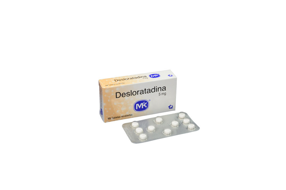 Desloratadina 5 mg Caja Con 10 Tabletas Recubiertas
