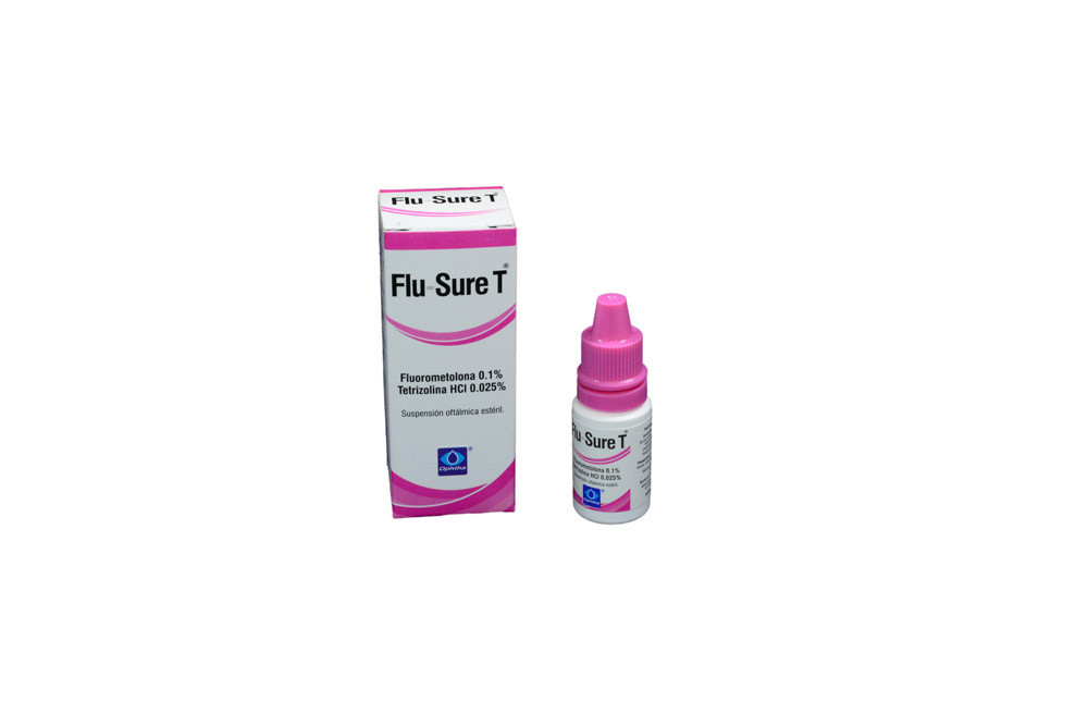 Flu-Sure T Solución Oftalmica 0.1 % / 0.025% Caja Con Frasco Con 5 mL