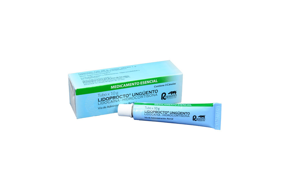LIDOPROCTO EN UNGÜENTO CAJA CON TUBO CON 10 G