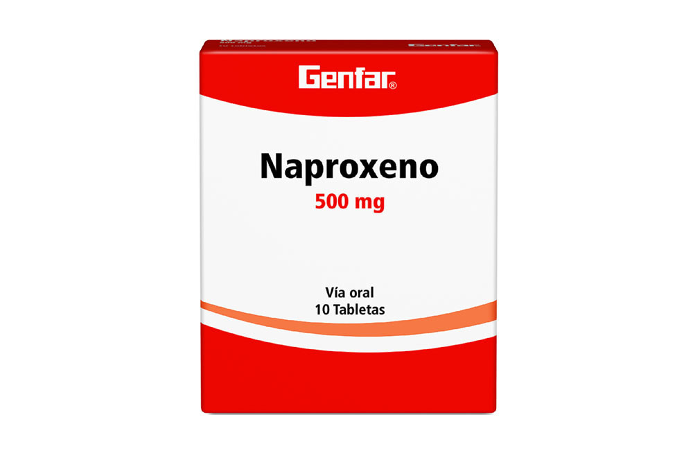 Naproxeno 500 mg Caja Con 10 Tabletas – Genfar