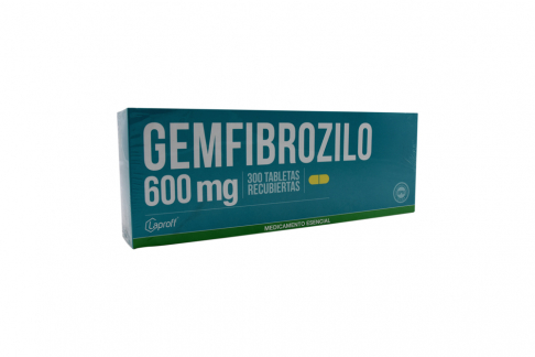 GEMFIBROZILO 600 MG 300 TABLETAS LP POR 10 UNIDADES