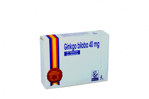 GINKGO BILOBA 40 MG 20 TABLETAS RC