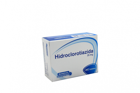 HIDROCLOROTIAZIDA 25 MG 240 TABLETAS COAS
