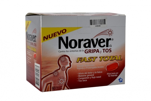 NORAVER GRIPA FAST TOTAL 60 CAPSULAS POR 2 UNIDADES