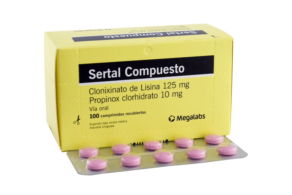 Sertal Compuesto Caja Con 100 Tabletas Recubiertas