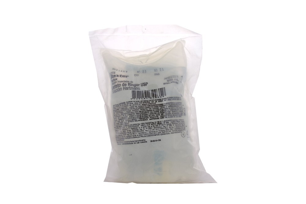 Lactato De Ringer Solución Intravenosa Bolsa Con 500 mL