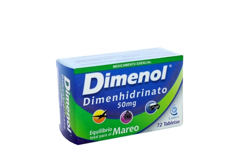 DIMENOL 50 MG 72 TABLETAS