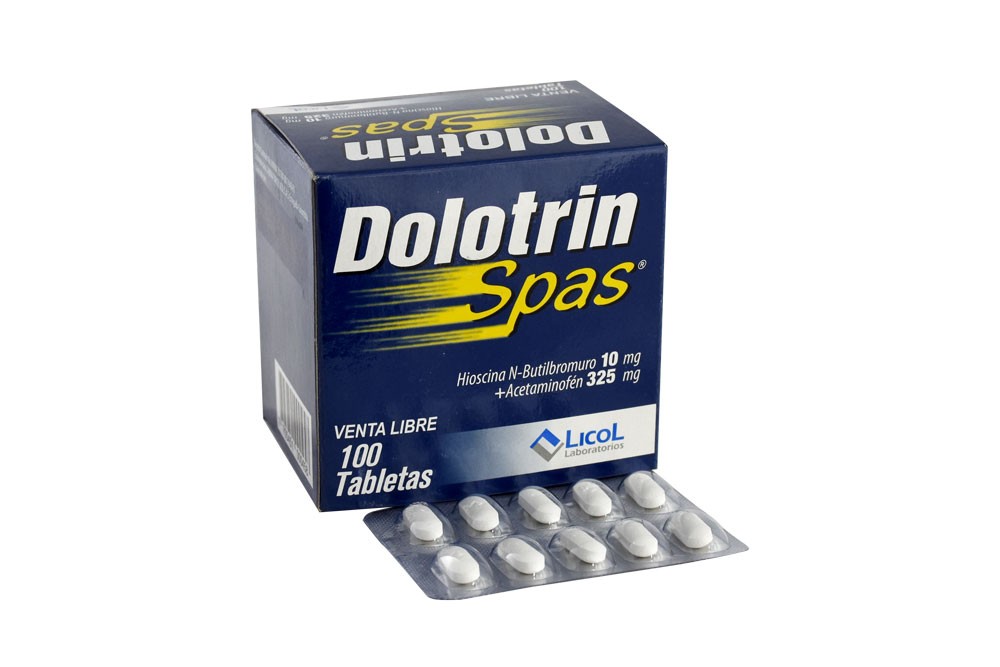 Dolotrin Spas 100/325 Mg Caja Con 100 Tabletas