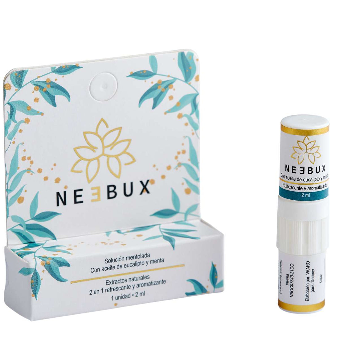 NEEBUX 2 EN 1 SOLUCIÓN MENTOLADA CON EUCALIPTO Y MENTA 2ML
