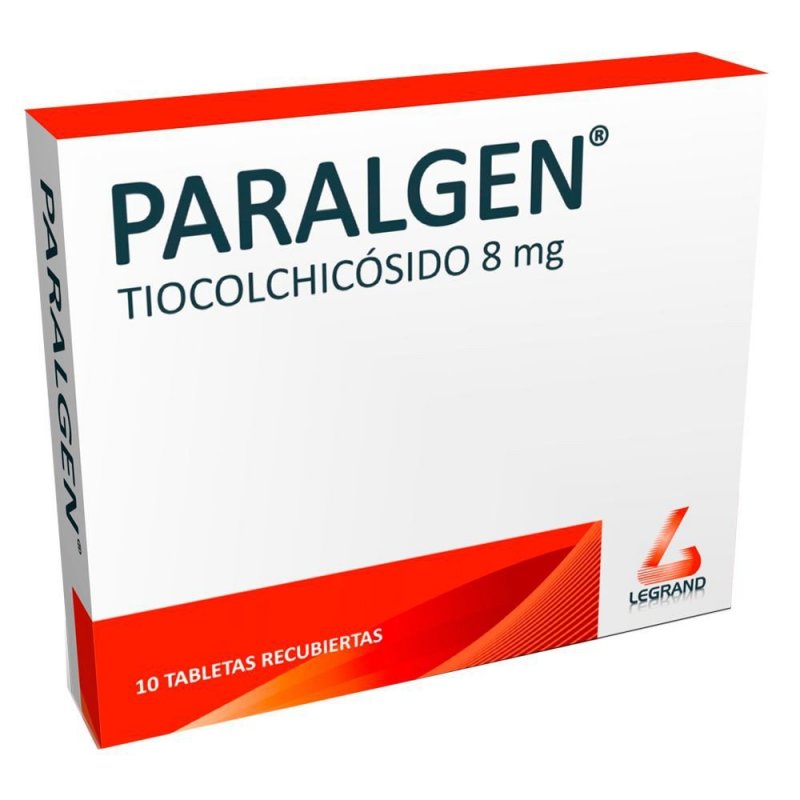 Paralgen 8 mg Caja Con 10 Tabletas Recubiertas