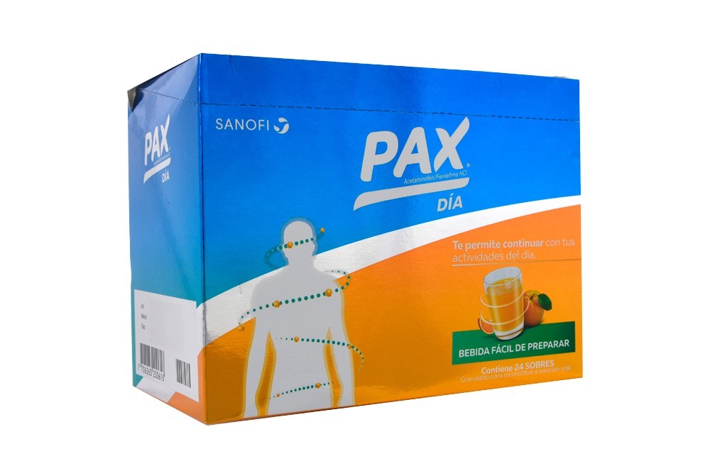 PAX DIA NARANJA 24 SOBRES POR 1 UNIDAD