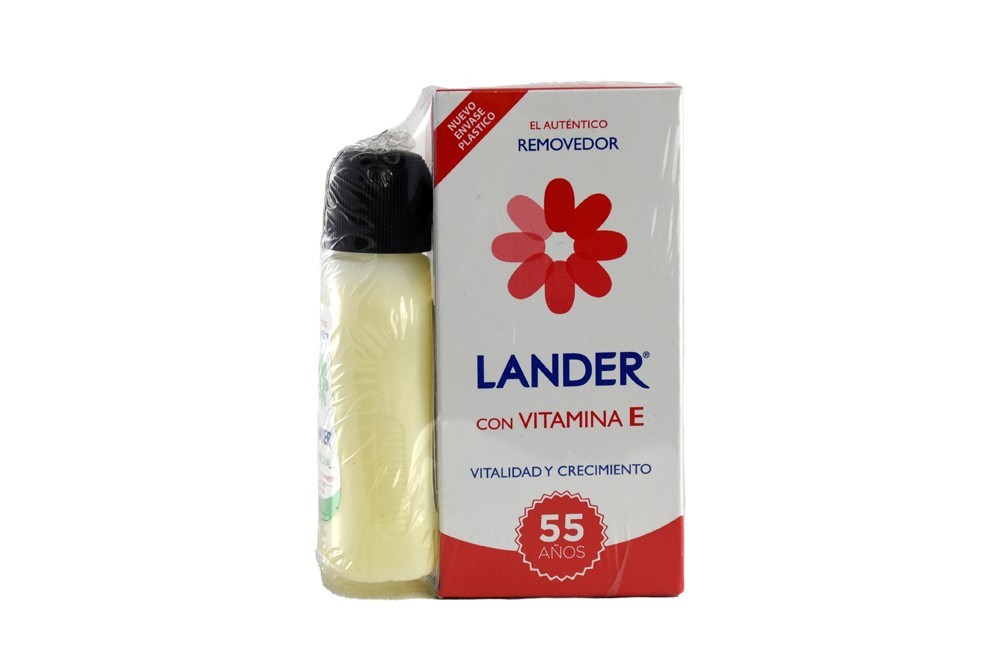 REMOVEDOR LANDER VITAMINA E 55 ML+REMOVEDOR LANDER TRADICIONAL 55 ML