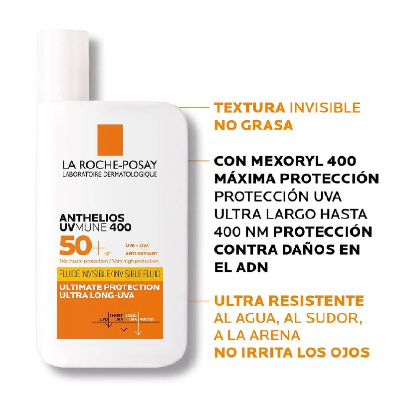 Anthelios Uv Mune 400 Spf 50+Sin Color