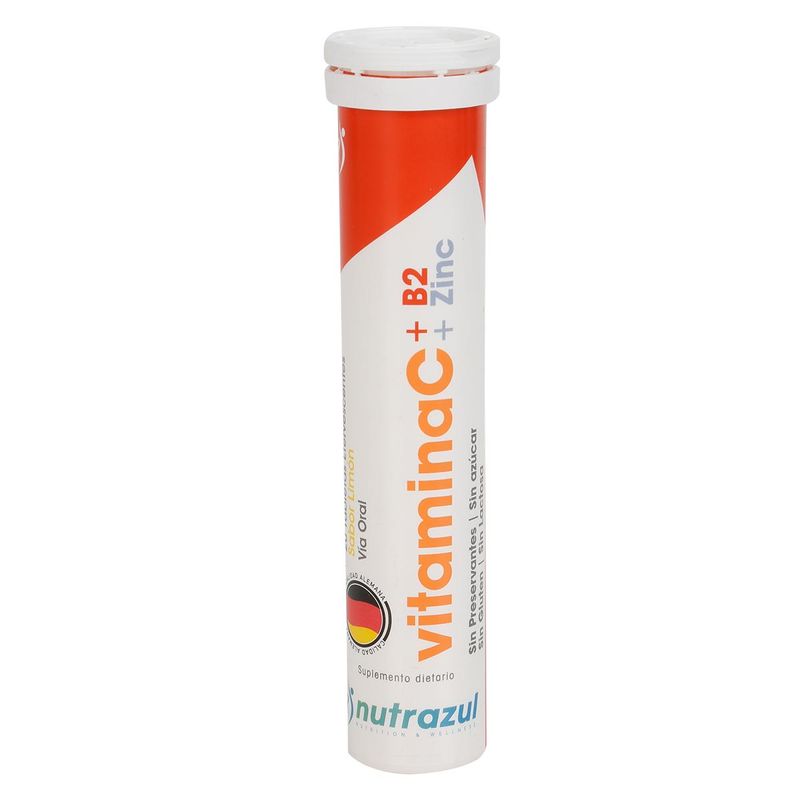 Vitamina C + B2 + Zinc Tableta Efervescente