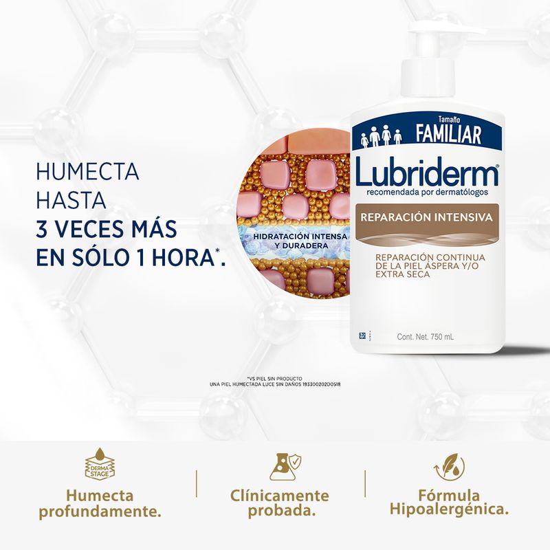 Crema Lubriderm Reparación Int X750ml Valv