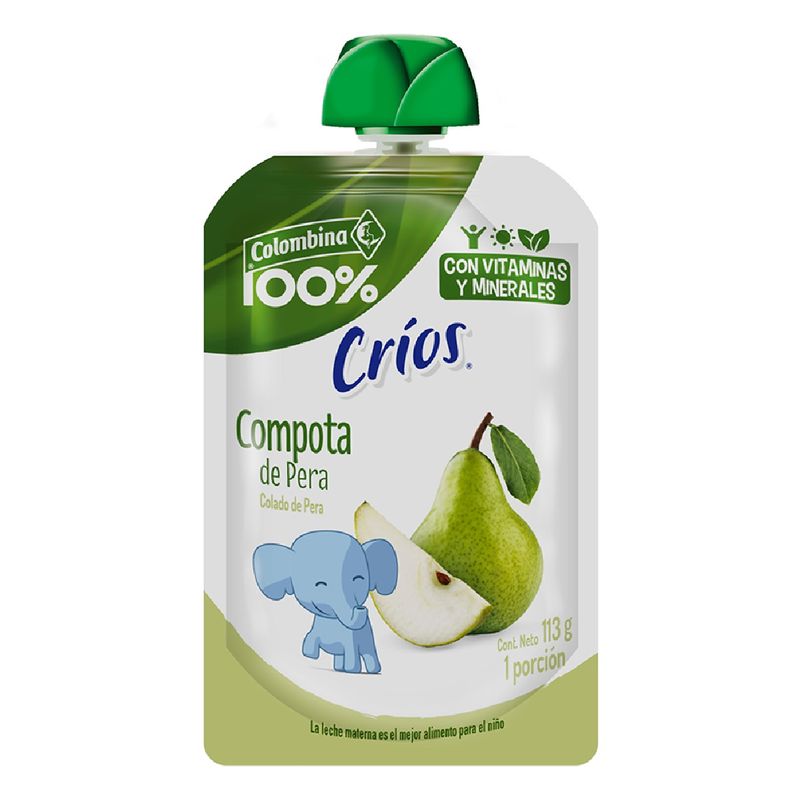 Compota Pera Crios X113g